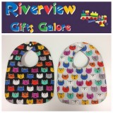 Reversible Bib - Cats Reversible Bib - Cats